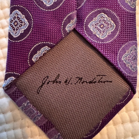 Purple Patterned Men's Tie - Picture 2 of 2